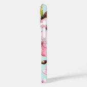 Watercolor Cherry and Flowers Case-Mate iPhone Hülle (Rückseite / Links)
