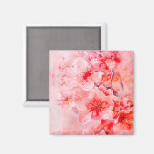 Watercolor Cherry Blossom Bliss Magnet (Vorderseite/Rückseite)