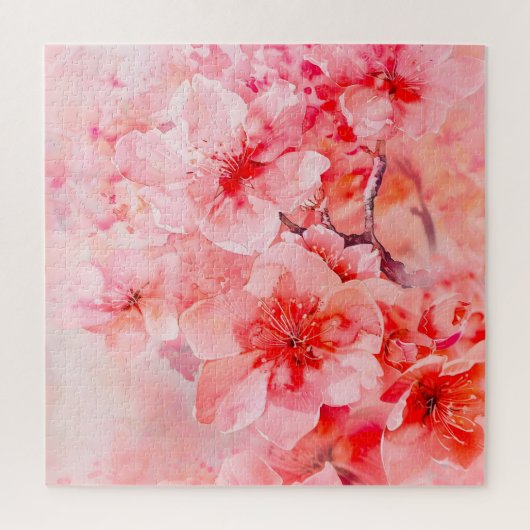 Watercolor Cherry Blossom Bliss Puzzle (Vertikal)