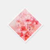 Watercolor Cherry Blossom Bliss Serviette (Ecke)