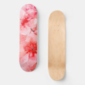 Watercolor Cherry Blossom Bliss Skateboard (Vorderseite)
