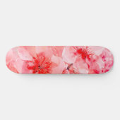 Watercolor Cherry Blossom Bliss Skateboard (Horizontal)