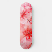 Watercolor Cherry Blossom Bliss Skateboard (Vorderseite)