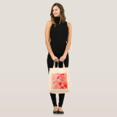 Watercolor Cherry Blossom Bliss Tragetasche (Vorderseite (Model))