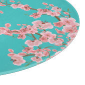 Watercolor Cherry Blossom Cutting Board Schneidebrett (Ecke)
