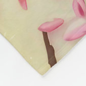"Watercolor Cherry Blossom Floral Pattern" Fleecedecke (Ecke)