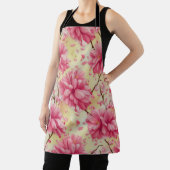 "Watercolor Cherry Blossom Floral Pattern" Schürze (InSitu)