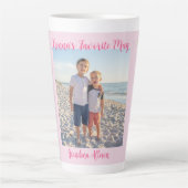 Watercolor Cherry Blossom NONNA Photo PERSONALIZE Milchtasse (Vorderseite)
