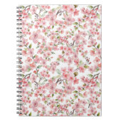 Watercolor Cherry Blossom Notebook Notizblock (Vorderseite)