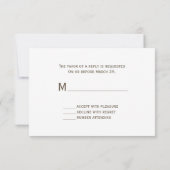 Watercolor Cherry Blossom Wedding RSVP Karte (Rückseite)