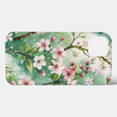 Watercolor Cherry Blossoms Case-Mate iPhone Hülle (Rückseite (Horizontal))