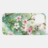 Watercolor Cherry Blossoms Case-Mate iPhone Hülle (Rückseite (Horizontal))