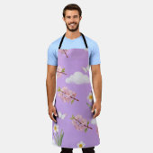 Watercolor Cherry Blossoms Schürze (Getragen)