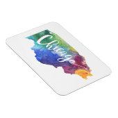 Watercolor Chicago Magnet (Rechte Seite)