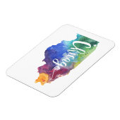 Watercolor Chicago Magnet (Linke Seite)