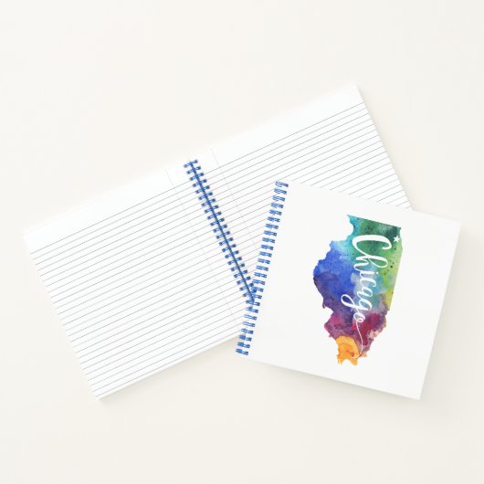 Watercolor Chicago Notizblock (Innenseite)