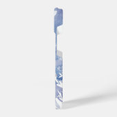 Watercolor Chickadee Winter Snow Forest Bird iPhone Hülle (Linke Seite)