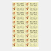 Watercolor Chicken Custom Labels Etiketten (Blatt)