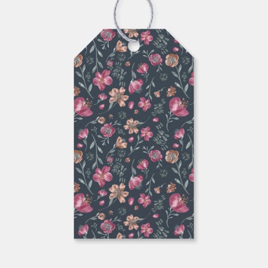 Watercolor Chihuahua Dog Birthday Party Danke Geschenkanhänger (Rückseite)