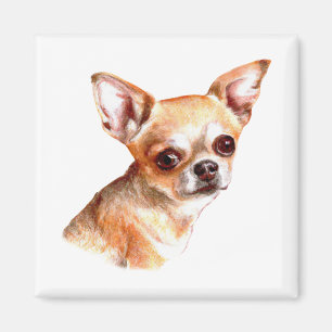 Watercolor Chihuahua Magnet
