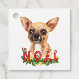Watercolor Chihuahua Weihnachten Weihnachten Geschenkanhänger