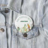 Watercolor Child's Bug Insect Birthday Boy Button (Beispiel)