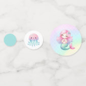 Watercolor Child's Bug Insect Birthday Konfetti (Rückseiten)