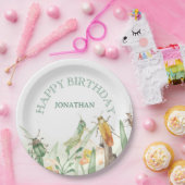 Watercolor Child's Bug Insect Birthday Pappteller (Party)