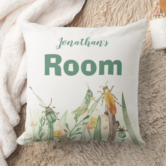 Watercolor Child's Bug Insect Kissen (Decke)