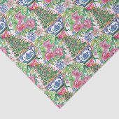 Watercolor Chinoiserie Ginger Jar Weihnachtsbaum Seidenpapier (Ausschnitt)