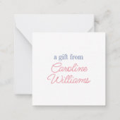 Watercolor Chinoiserie Pagoda Cheetah Ginger Jar Mitteilungskarte (Rückseite)