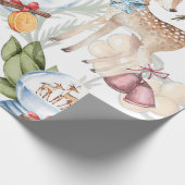 Watercolor Christmas Elegante Geschenkpapier (Ecke)