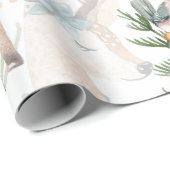 Watercolor Christmas Elegante Geschenkpapier (Rolleneckpunkt)