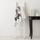 Watercolor Christmas Gnomes Personalized Sherpadecke (Beispiel)