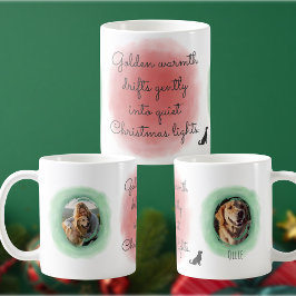 Watercolor Christmas Golden Retriever Custom Kaffeetasse