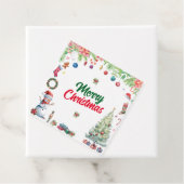 Watercolor Christmas Holiday Geschenkanhänger (Beispiel)