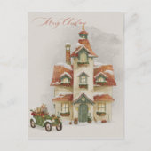 Watercolor Christmas Holidays Postcard Postkarte (Vorderseite)
