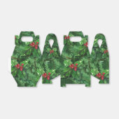 Watercolor Christmas Holly Berries Geschenkschachtel (Ungefaltet)