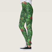 Watercolor Christmas Holly Berries Leggings (Links)