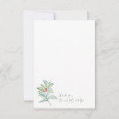 Watercolor Christmas Holly & Berries Vielen Dank Mitteilungskarte (Vorderseite)