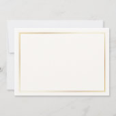 Watercolor Christmas Non-Photo Card Dankeskarte (Rückseite)