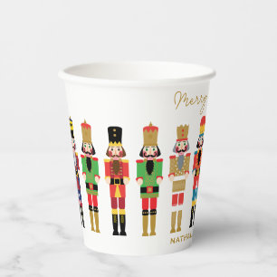 WATERCOLOR CHRISTMAS NUTCRACKERS PAPPBECHER