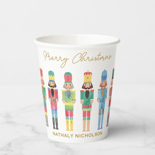 WATERCOLOR CHRISTMAS NUTCRACKERS PAPPBECHER (Links)