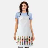 WATERCOLOR CHRISTMAS NUTCRACKERS SCHÜRZE (Getragen)