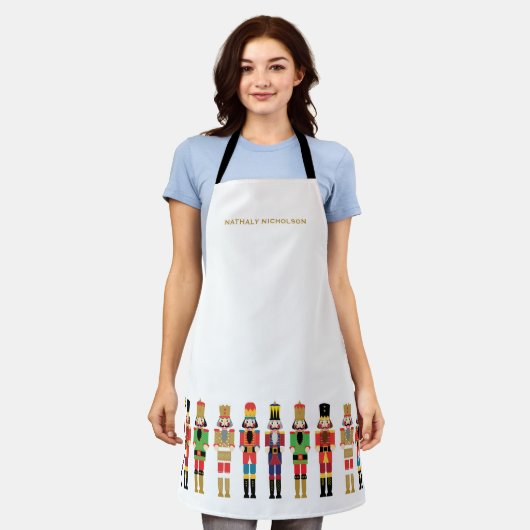 WATERCOLOR CHRISTMAS NUTCRACKERS SCHÜRZE (Getragen)