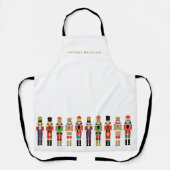 WATERCOLOR CHRISTMAS NUTCRACKERS SCHÜRZE (Vorderseite)