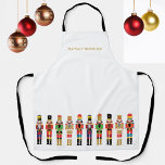 WATERCOLOR CHRISTMAS NUTCRACKERS SCHÜRZE<br><div class="desc">Elegante Aquarellnusscrackers-Illustration für die perfekte Weihnachtsfeier-Tasse</div>