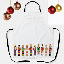 WATERCOLOR CHRISTMAS NUTCRACKERS SCHÜRZE