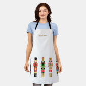 WATERCOLOR CHRISTMAS NUTCRACKERS SCHÜRZE (Getragen)