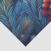 Watercolor Christmas tissue paper rustic red green Seidenpapier (Ausschnitt)